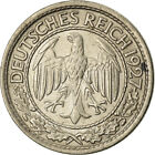 [#759486] Moneda, ALEMANIA - REPÚBLICA DE WEIMAR, 50 Reichspfennig, 1927, Hambou