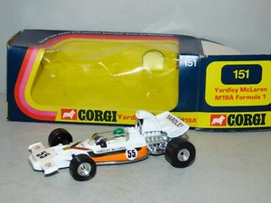 Corgi 151 Yardley McLaren M19A Fórmula 1 blanco edición original Hecho en GT Gran Bretaña - Imagen 1 de 3