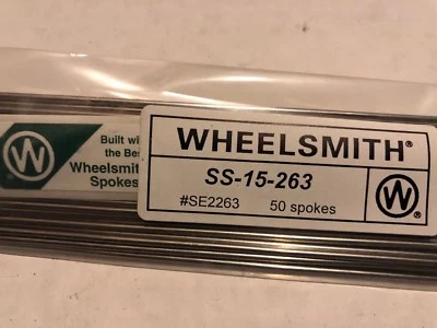 Wheelsmith SS15 263mm Silver spokes Pack Of 50 - Image 1 of 4