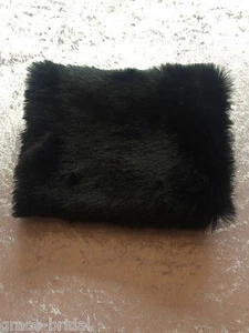 LUXURY BLACK FAUX FUR MUFF IN ASSORTED SIZES MADE IN UK *UK MADE/SELLER* - Picture 1 of 1