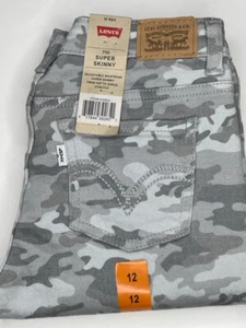 Levi's 710, Girls 12 Reg, Super Skinny, Camoflage Stretch, MSRP $40.00 - Save - Picture 1 of 10
