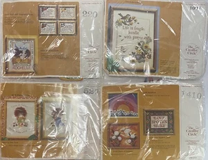 4 Vintage 1981 Creative Circle Crosstitch Kits #1410, 1004, 220, 527 ALL SEALED - Picture 1 of 14