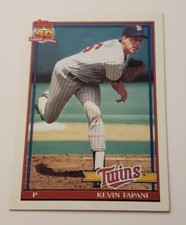 Kevin Tapani 1991 Topps #633 Minnesota Twins Vintage BASEBALL Trading Card 