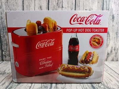 Coca Cola - Pop-Up Hot Dog Toaster (HDT600COKE, Nostalgia) Brand New / Sealed.  - Image 1 of 4