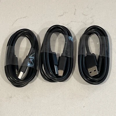 3 Pack: USB Type C Cable 3ft- Fast Charger/ Charging Cable For Apple & Android - Image 1 of 4