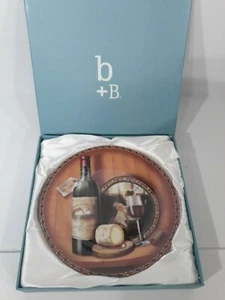 Burton and Burton schöne bemalte Frau auf einem Teller Wein- und Käseteller - Bild 1 von 6