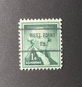 West Point, Pennsylvania Type 71 Precancel - 1 cent Washington - U.S. #1031 - PA - Picture 1 of 1