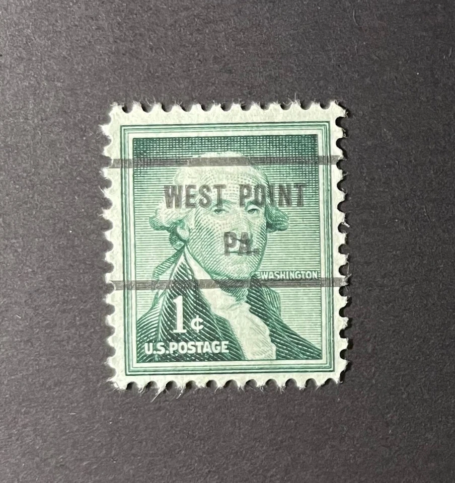 West Point, Pennsylvania Type 71 Precancel - 1 cent Washington - U.S. #1031 - PA - Image 1 of 1