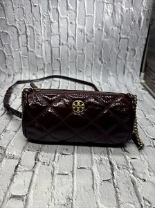 Tory Burch Willa Matte Barrel Crossbody Bag Shine Fig.     A - Picture 1 of 6