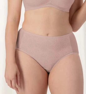 Lacy Minimiser Maxi Brief, Choc Mousse, 10, 12, 14, 16, 18, 20, Triumph Lingerie - Picture 1 of 3