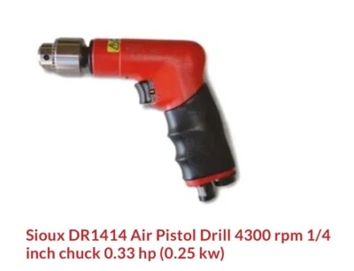 Taladro de palma Sioux 1/4" portabrocas herramienta de avión DR1414 4300 rpm nuevo Foto 1 de 2