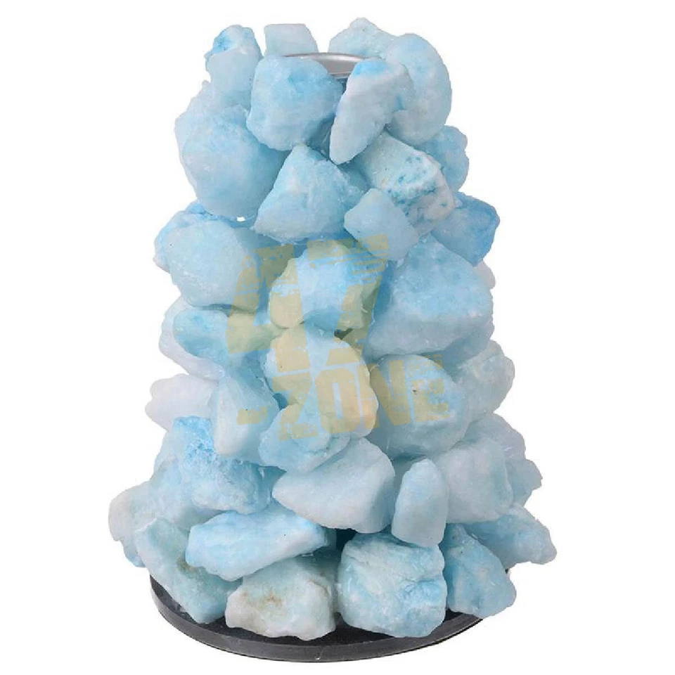 Candelabro de piedra de cuarzo azul interior decoración del hogar decoración de mesa Foto 1 de 1