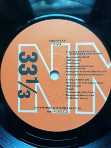 NME Fourplay EP - Elvis Costello/Billy Bragg/Mantronix/MilesDavis -1986 - Picture 1 of 4