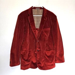 NWOT Johnston & Murphy | Corduroy Cotton Blazer Burnt Orange, Mens XL - Picture 1 of 7