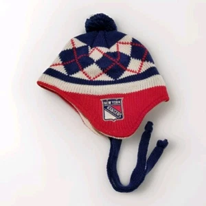 CCM NY Rangers Vintage NHL Hockey Beanie Hat OSFA Blue/Red/White EUC  - Picture 1 of 3