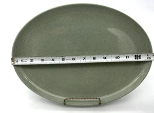 Vintage Taylor Smith Taylor PEBBLEFORD Granit Grün 13" Salattelle Servieren MCM - Bild 1 von 9