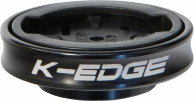 K-EDGE Gravity Cap Stem Mount for Garmin Quarter Turn Type Computers Black - Image 1 of 2