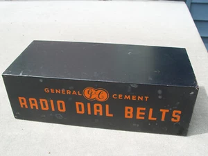 Vintage General Cement Radio Dial Belts Radio Belts Box, Gauge, Booklet 26 Belt - Bild 1 von 6