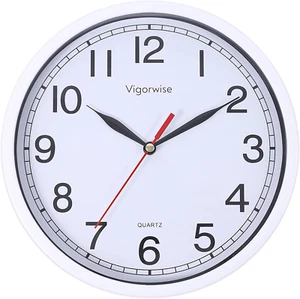 Wall Clock, 8 Inch Silent Sweep Movement Accurate Small Clocks Kitchen/Living Ro - Picture 1 of 12