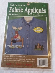 Cabin Fever Fabric Applique 55206 Moose Moment - Picture 1 of 5