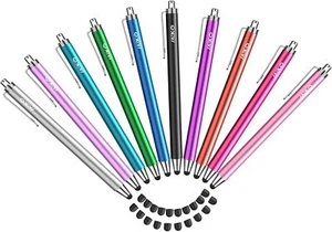 Stylus Pens 10-Pack – Touchscreen Bundle w/ 20 Replaceable Tips - Picture 1 of 9