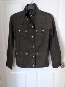 J.Crew olivgrüne Damen-Freizeitjacke mit durchgehendem Reißverschluss Gr.  XXS - Bild 1 von 4