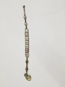 Pulsera abuela ocho pulgadas tono plateado usada n334* - Imagen 1 de 12