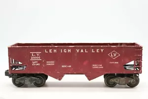 Post War Lionel Lehigh Valley 250000 2-Bay Hopper Freight Train Car #6456 O 1:48 - Picture 1 of 5