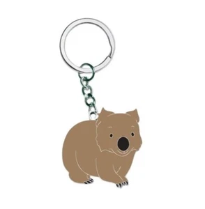 333673 WOMBAT AUSTRALIAN GEOGRAPHIC ENDANGERED SPECIES KEYRING KEY RING CHAIN - Foto 1 di 1