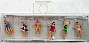 Preiser HO 10070 Nuotatori/Bagnanti - Set di 6 personaggi dipinti a mano - Foto 1 di 3