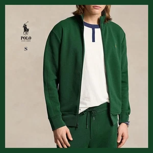 NWT - Men's Polo Ralph Lauren Men's Double-Knit Track Jacket, Green Sz S - $138 - Picture 1 of 6