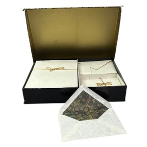 American Greetings 1960s Elegant Stationery Set with Gold Accents - Picture 1 of 11