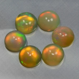 5.12 Ct IF Premium Round 7.2 MM Multi Colors Play Rainbow Fire Opal !!! - Picture 1 of 5