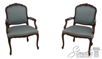 70520: Pair ETHAN ALLEN French Louis XV Open Armchairs - Image 1 of 4