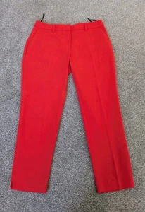 Dorothy Perkins Smart Red Cropped Trousers. Size 8 UK. Great Condition. - Picture 1 of 5