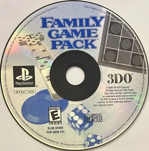 Family Game Pack (Sony PlayStation 1, PS1) SOLO DISCO | NO TRACKING | M826 - Foto 1 di 1