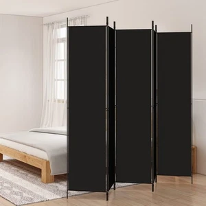 Divisorio 5 Pannelli Nero 250x220 cm Tessuto - Foto 1 di 7