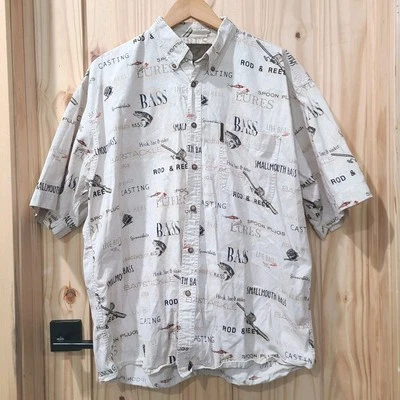 Camisa de pesca North River manga corta con botones para hombre L señuelos para lubina al aire libre Foto 1 de 4