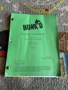 Bunk’d Disney Channel Original S1 Ep 15 Shooting Draft Script 2015 - Bild 1 von 3