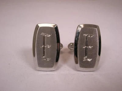 E Monogram Initial Letter Vintage HICKOK Cuff Links edward eli erin enoch ellis - Image 1 of 4
