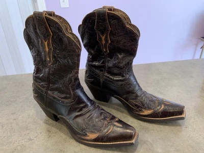 Ariat DAHLIA Wingtip Brown Women’s 10 B Western Cowboy Boots - Image 1 of 4
