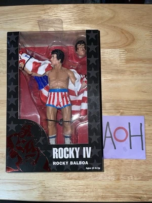 NECA Rocky IV Rocky Balboa American Flag 40th Anniversary Figure Stallone SEALED - Image 1 of 2
