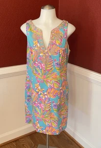 Neu mit Etikett Lilly Pulitzer Gabby Etuikleid meerblau Sommer Dunstblau Größe 8 - Bild 1 von 17