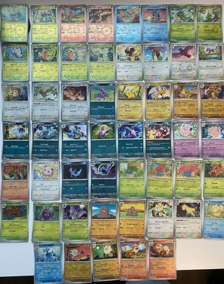 153 Card Complete common uncommon rare c/u/r Reverse Holo Set Pokemon SV 151 - Image 1 of 4
