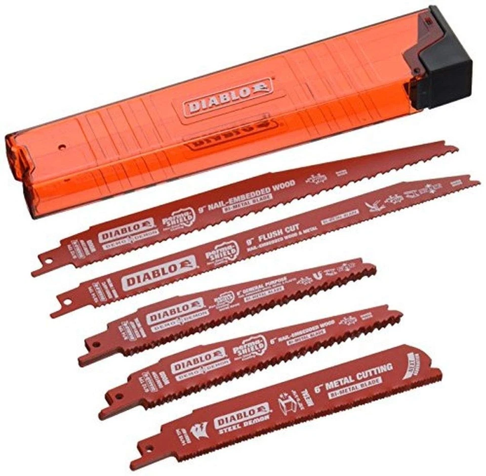 Freud DS0014S Nail-Embedded Wood & Metal Demolition Reciprocating Blade Set - Image 1 of 1