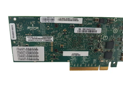 IBM 00E2865 PCIe2 x8 4-Port Network Adapter 2x10GbE SFP+ & 2x1GbE RJ45 Broadcom - Image 1 of 4