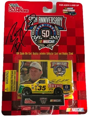 Гоночные чемпионы No35 Рон Барфилд Орто NASCAR 50-я годовщина подпись ремесленника - Изображение 1 из 4