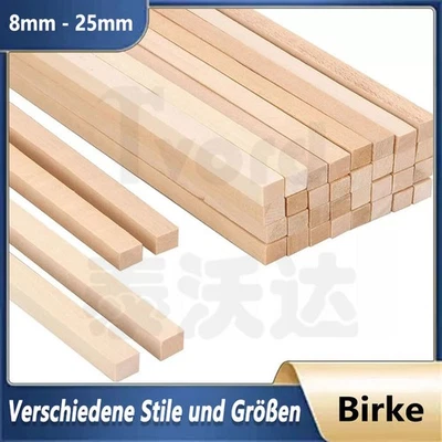 Buche Quadratleiste Buche Vierkant Holzleisten Holz Stab 8/10/12/15/20/25/30mm - Bild 1 von 4
