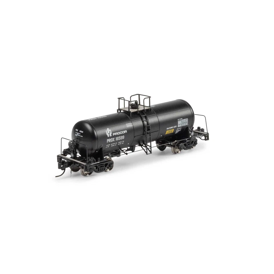Athearn ATHGN15319 N PROX Black 13,600-Gallon Acid Tank #16599 - Image 1 of 1