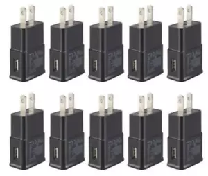 10Pcs 2A US Plug USB Power Adapter Home Wall Charger For Samsung S7 S6 Edge + BK - Picture 1 of 1